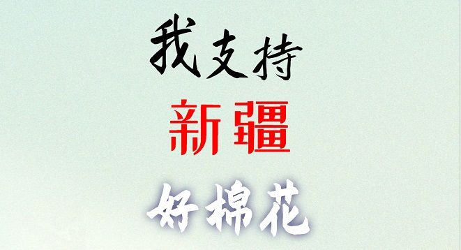 中國(guó)好棉花，我們支持！